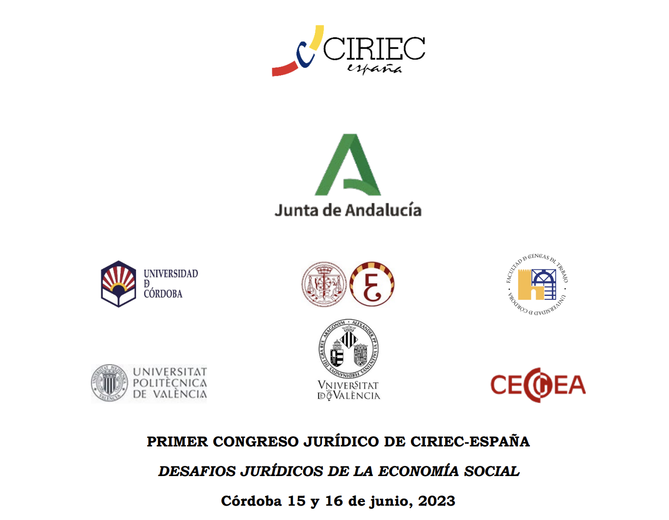 Desafíos jurídicos de la economía social, Córdoba junio